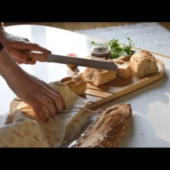 PEBBLY Planche à Pain Longue en Bambou 50 x 15 cm* Planches À Découper