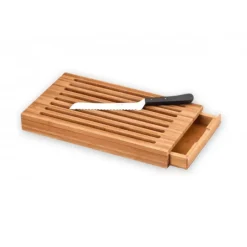 DEGLON Planche à Pain Ramasse Miettes 41,2 x 22,8 cm Acacia Déglon* Planches À Découper