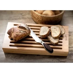 DEGLON Planche à Pain Ramasse Miettes 41,2 x 22,8 cm Acacia Déglon* Planches À Découper