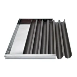 MALLARD FERRIERE Plaque à Bûchettes 6 Gouttières Anti-adhésives 60x40 cm* Moule Anti-adhésif|Moules À Gâteaux