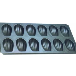 GOBEL Plaque 12 Madeleines de 8 cm anti-adhésif* Moule Anti-adhésif|Moules À Gâteaux