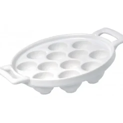 REVOL Plat à Escargots Blanc 12 trous Belle Cuisine* Plat De Cuisson