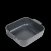 PEUGEOT Plat à Four Carré en Céramique Appolia 21 cm Ardoise* Plat De Cuisson