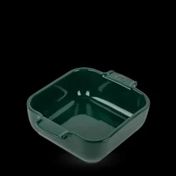 PEUGEOT Plat à Four Carré en Céramique Appolia 18 cm Vert Forêt* Plat De Cuisson