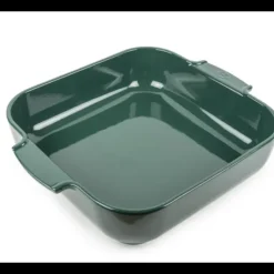 PEUGEOT Plat à Four Carré en Céramique Appolia 36 cm Vert Forêt* Plat De Cuisson