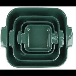 PEUGEOT Plat à Four Carré en Céramique Appolia 36 cm Vert Forêt* Plat De Cuisson
