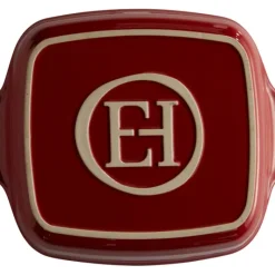EMILE HENRY Plat à Four Carré en Céramique 28 x 24 cm Grand Cru* Plat De Cuisson