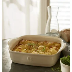 EMILE HENRY Plat à Four Carré en Céramique 28 x 24 cm Grand Cru* Plat De Cuisson