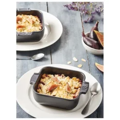 PEUGEOT Plat à Four Carré en Céramique Appolia 18 cm Ecru* Plat De Cuisson