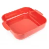 PEUGEOT Plat à Four Carré en Céramique Appolia 36 cm Rouge* Plat De Cuisson