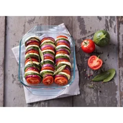 PYREX Plat à Four en Verre Carré 29 x 23 cm 2,3 L Irrésistible* Plat De Cuisson