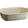 EMILE HENRY Plat à Four Individuel en Céramique Argile 22 x 14,5 cm* Plat De Cuisson
