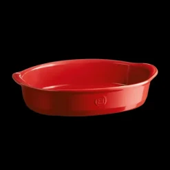 EMILE HENRY Plat à Four Ovale en Céramique 36,5 x 22,5 cm Grand Cru* Plat De Cuisson