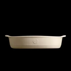 EMILE HENRY Plat à Four Ovale en Céramique 36,5 x 22,5 cm Argile* Plat De Cuisson