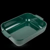 PEUGEOT Plat à Four Rectangulaire en Céramique Appolia 32 cm Vert Forêt* Plat De Cuisson