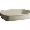 EMILE HENRY Plat à Four Rectangulaire en Céramique 42,5 x 28 cm Argile* Plat De Cuisson