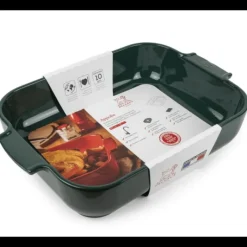 PEUGEOT Plat à Four Rectangulaire en Céramique Appolia 40 cm Vert Forêt* Plat De Cuisson