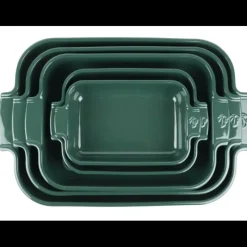 PEUGEOT Plat à Four Rectangulaire en Céramique Appolia 40 cm Vert Forêt* Plat De Cuisson
