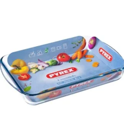 PYREX Plat à Lasagnes Rectangulaire en Verre 34 x 23 cm 2,6 L Essentials* Plat De Cuisson