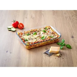 PYREX Plat à Lasagnes Rectangulaire en Verre 34 x 23 cm 2,6 L Essentials* Plat De Cuisson
