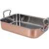 DE BUYER Plat à rôtir pro Inocuivre rectangulaire 35 x 25 cm Cuivre Inox* Plat De Cuisson