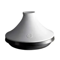 EMILE HENRY Plat à Tajine en céramique 27,5 cm Blanc Ardoise Delight* Tajines