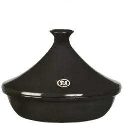 EMILE HENRY Plat à Tajine en Céramique Ø 27 cm Fusain* Tajines