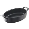 REVOL Plat Ovale Noir 18x12 cm Belle Cuisine* Plat De Cuisson