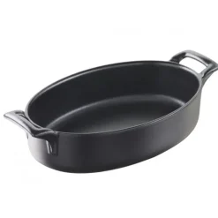 REVOL Plat Ovale Noir 18x12 cm Belle Cuisine* Plat De Cuisson