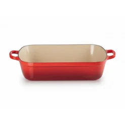 LE CREUSET Plat Rectangulaire en Fonte 37 cm Cerise* Plat De Cuisson
