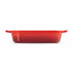 LE CREUSET Plat Rectangulaire en Fonte 37 cm Cerise* Plat De Cuisson
