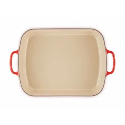 LE CREUSET Plat Rectangulaire en Fonte 37 cm Cerise* Plat De Cuisson