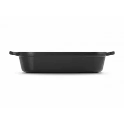 LE CREUSET Plat Rectangulaire en Fonte 37 cm Noir Mat* Plat De Cuisson