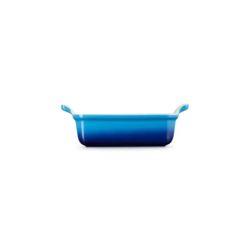 LE CREUSET Plat Rectangulaire Héritage en Céramique 32 cm Azur Tradition* Plat De Cuisson