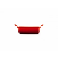LE CREUSET Plat Rectangulaire Héritage en Céramique 19 cm Cerise Tradition* Plat De Cuisson