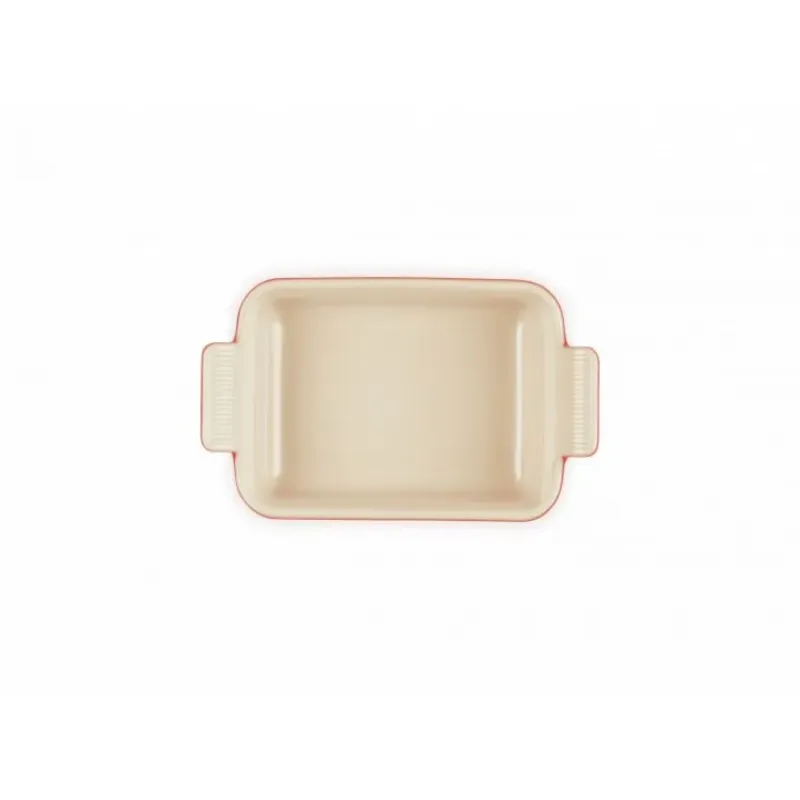 LE CREUSET Plat Rectangulaire Héritage en Céramique 19 cm Cerise Tradition* Plat De Cuisson