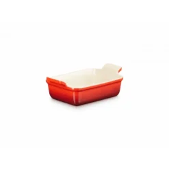 LE CREUSET Plat Rectangulaire Héritage en Céramique 19 cm Cerise Tradition* Plat De Cuisson