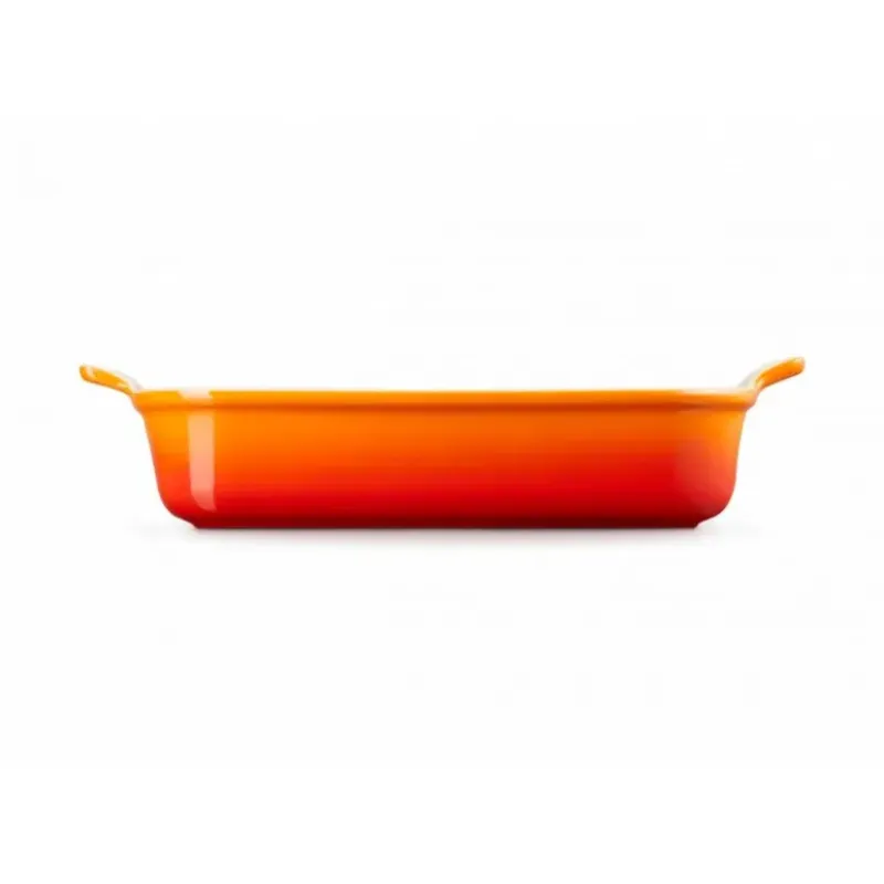 LE CREUSET Plat Rectangulaire Héritage en Céramique 32 cm Volcanique Tradition* Plat De Cuisson