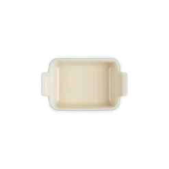 LE CREUSET Plat Rectangulaire Héritage en Céramique 26 cm Azur Tradition* Plat De Cuisson