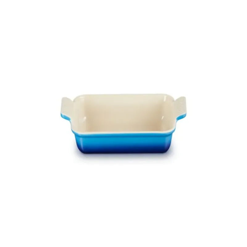 LE CREUSET Plat Rectangulaire Héritage en Céramique 19 cm Azur Tradition* Plat De Cuisson