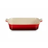 LE CREUSET Plat Rectangulaire Héritage en Céramique 32 cm Cerise Tradition* Plat De Cuisson