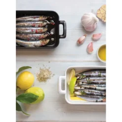 REVOL Plat Rectangulaire Noir 30x22 cm Belle Cuisine* Plat De Cuisson