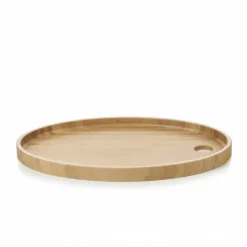 REVOL Plateau pour Assiette Ovale Bambou 36,5 x 25 cm Basalt* Servir, Présenter