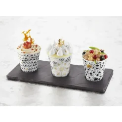 REVOL Plateau Rectangulaire 3 encoches Ardoise 25 x 12 cm Basalt* Servir, Présenter