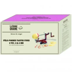 La Bonne Graine Pèle-pommes 2 épaisseurs* Eplucheurs, Dénoyauteur