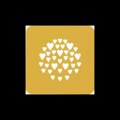 SILIKOMART Pochoir Silicone Cœur Ø 10 x H 0,1 cm (x2)* Ustensiles Décor Gâteau