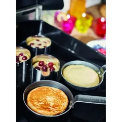 DE BUYER Poêle à Blinis Tôle Bleue Ø 12 cm Blue Carbon* Poêles