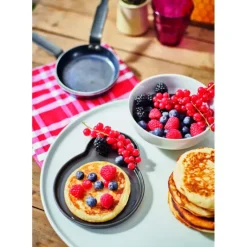 DE BUYER Poêle à Blinis Tôle Bleue Ø 12 cm Blue Carbon* Poêles