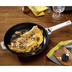 CRISTEL Poêle Mutine Ø 24 cm Manche Amovible Anti-Adhésive Inox* Poêles