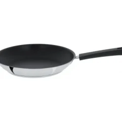 CRISTEL Poêle Mutine Ø 28 cm Manche Fixe Anti-Adhésive Inox* Poêles